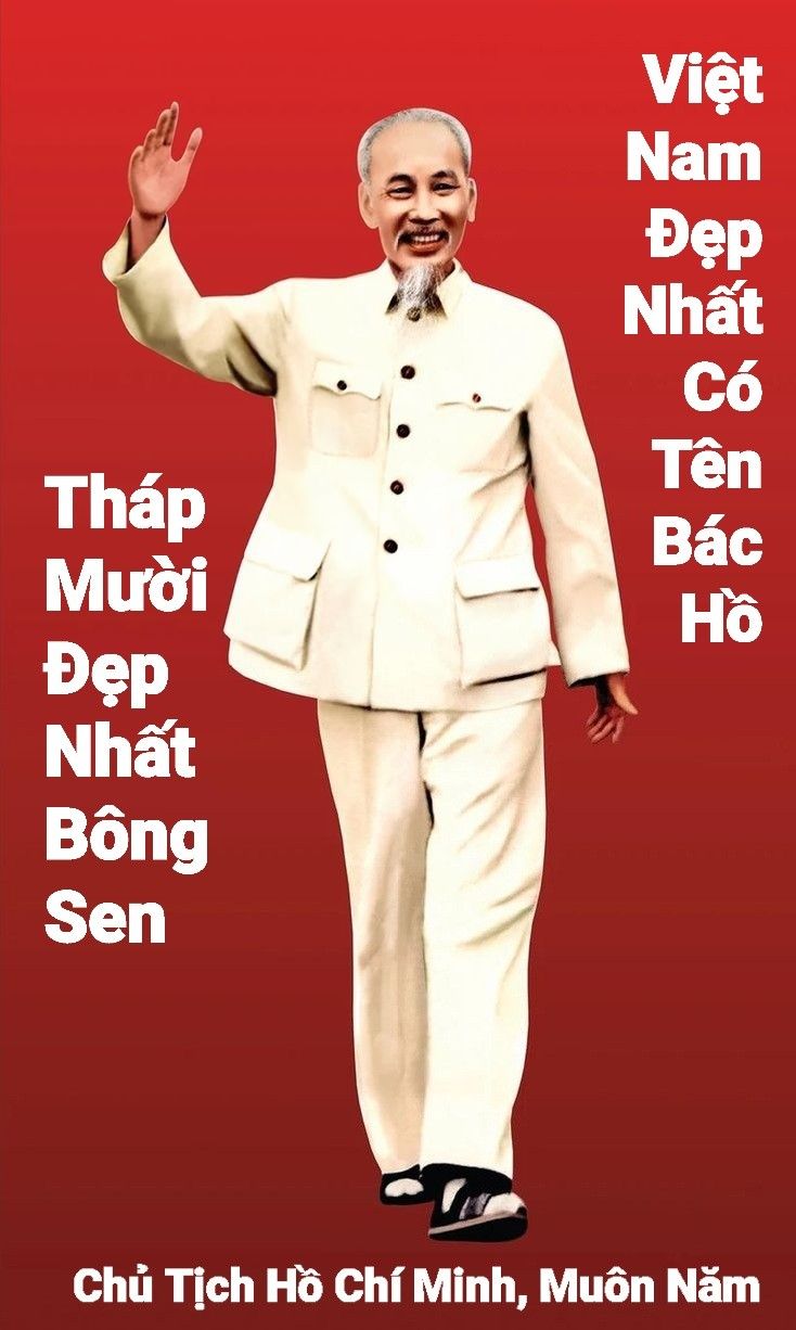 Hình ảnh Bác Hồ - biểu tượng của lòng yêu nước.